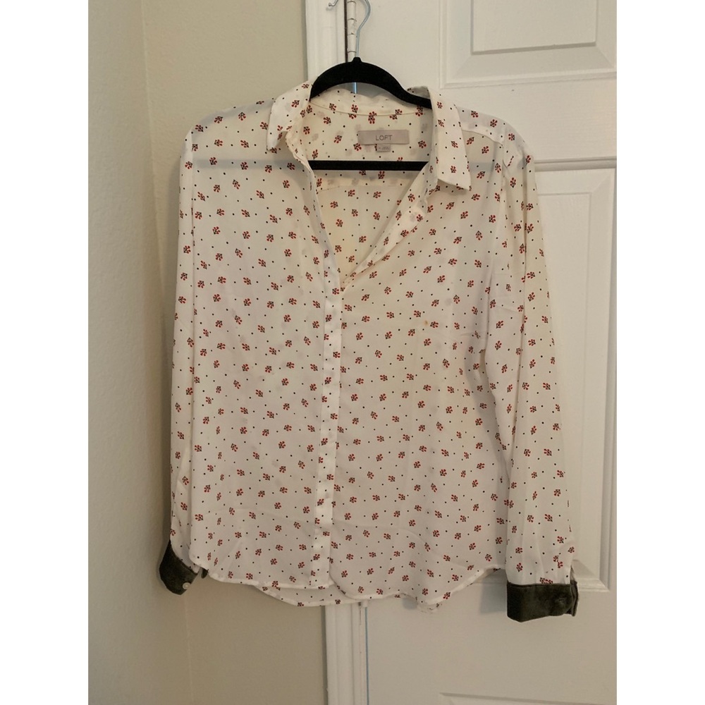 Loft Printed Button Down - image 1